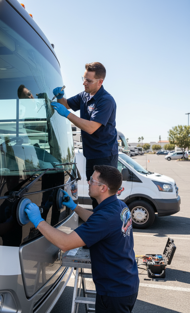Commercial auto glass service by San Gabriel Valley Mobile Auto Glass