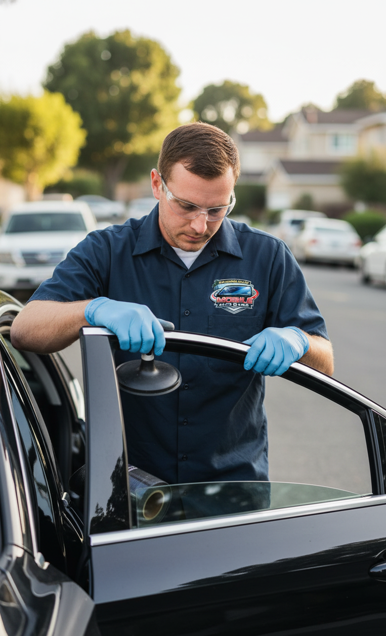 Side window replacement by San Gabriel Valley Mobile Auto Glass